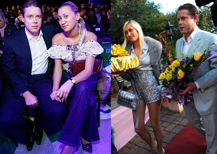 Павел Буре с женой Алиной