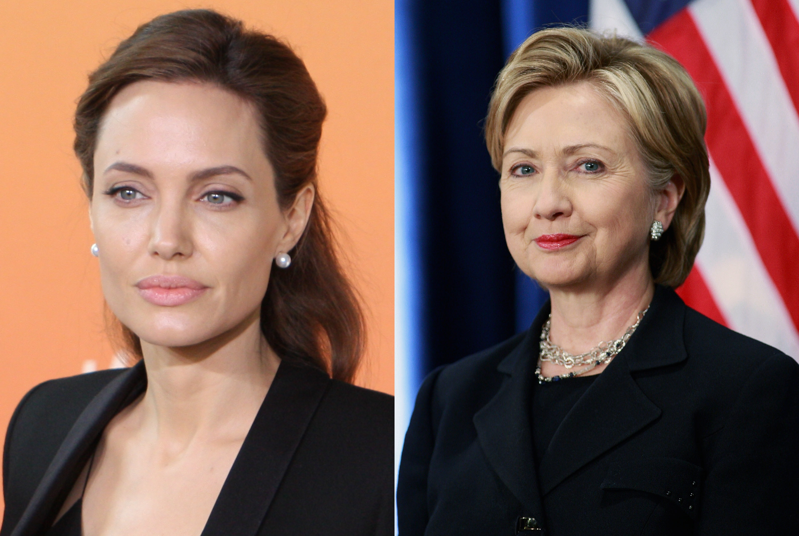 Анджелина Джоли и Хиллари Клинтон