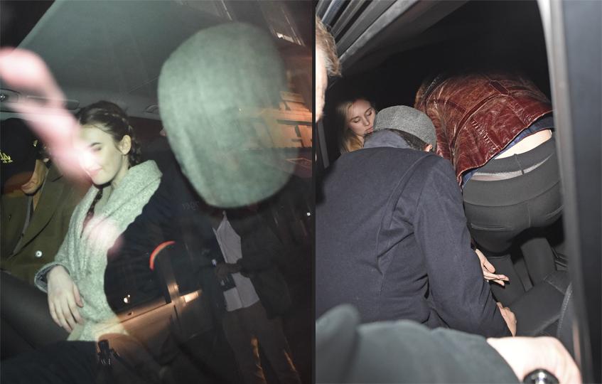 Леонардо Ди Каприо с неизвестными девушками