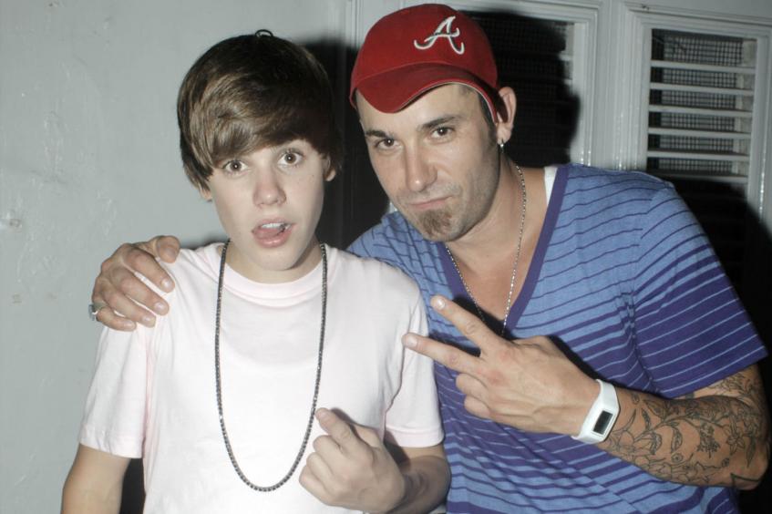 Джастин Бибер с отцом