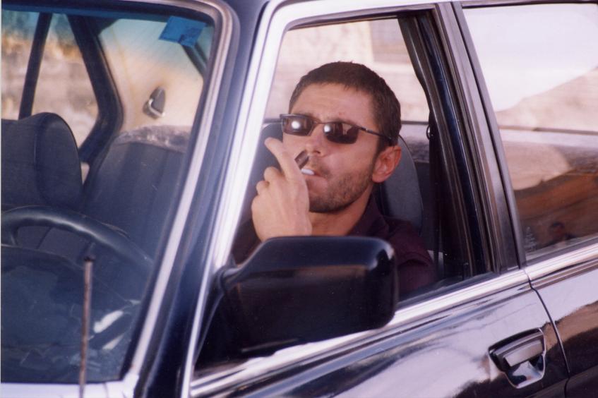 Валерий Николаев в машине