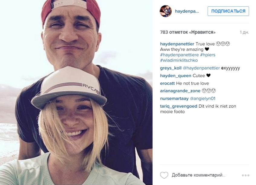 Хайден Панеттьери с дочкой