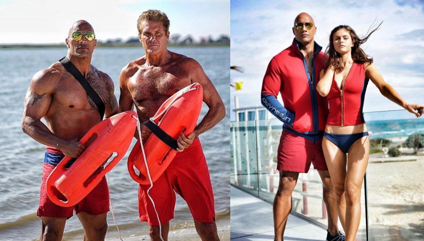 Дуэйн Джонсон и Келли Рорбах