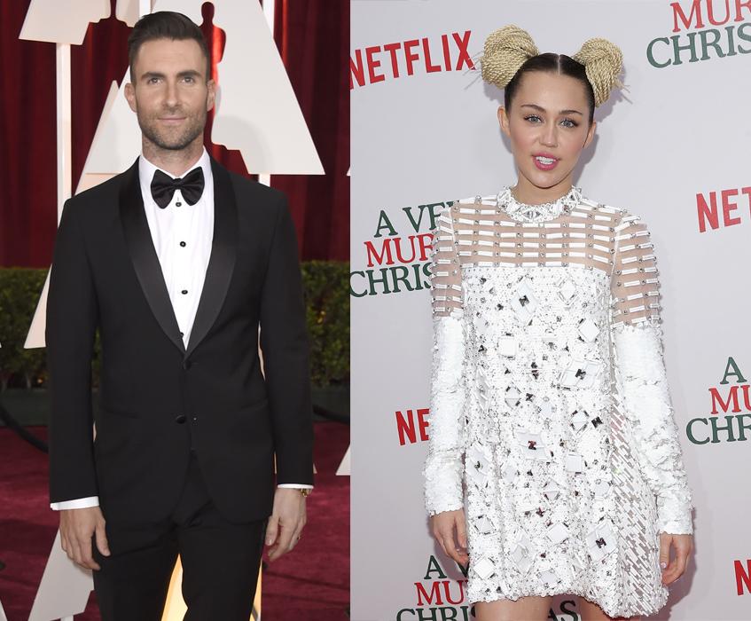 Адам Левин и Майли Сайрус