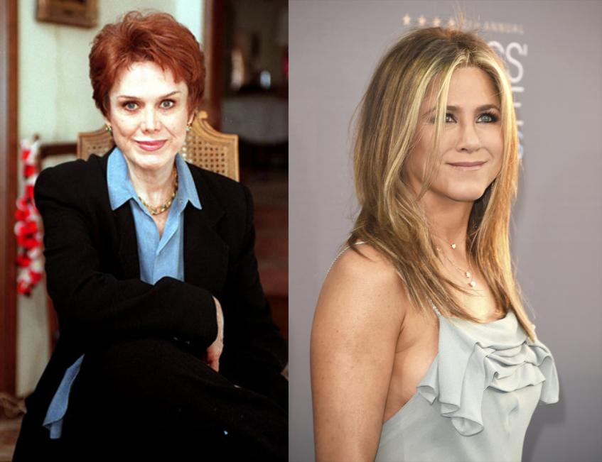 Дженнифер Энистон и Нэнси Доу