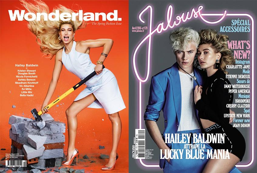 Хейли Болдуин на обложке журнала