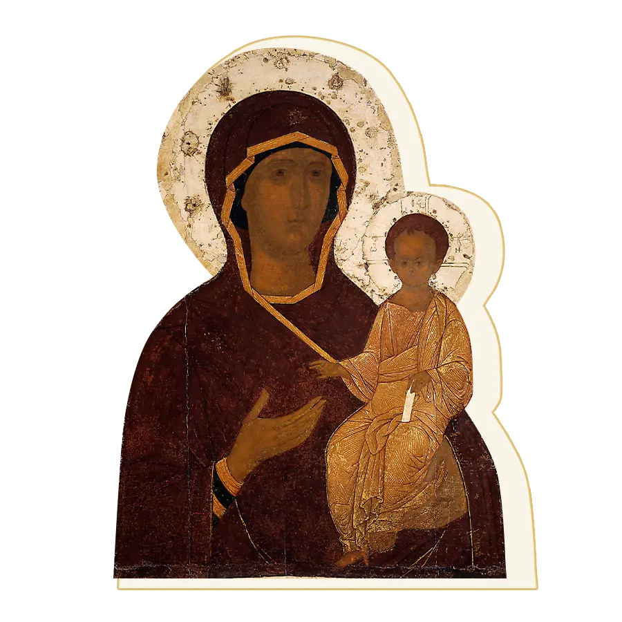 Богоматерь Одигитрия, Дионисий, 1428 г. (Государственная Третьяковская галерея)