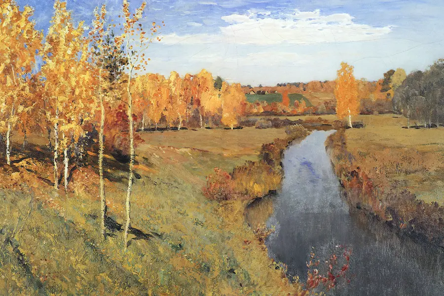 Золотая осень, Исаак Левитан, 1895 г. (Государственная Третьяковская галерея)