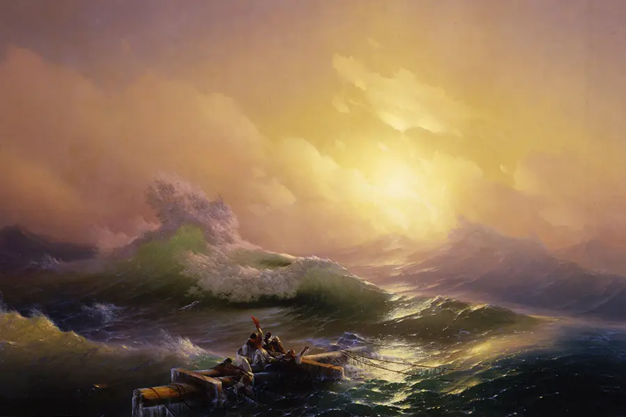 Девятый вал, Иван Айвазовский, 1850 г. (Русский музей, Михайловский дворец)