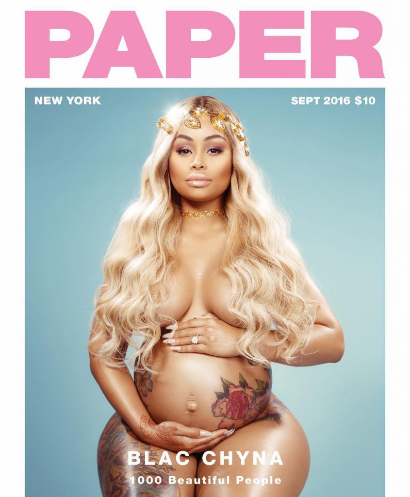 Беременная Блэк Чайна на обложке журнала Paper