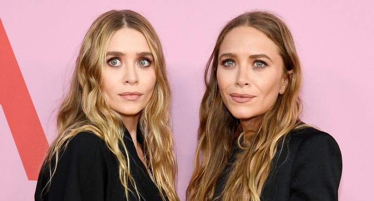 Total black МэриКейт и Эшли Олсен на ужине в Лондоне