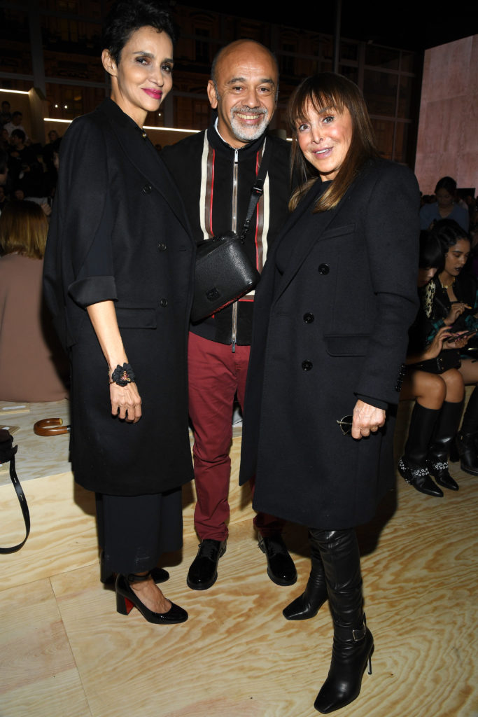 Джастин Тимберлейк, Джессика Бил и Хлоя Морец на показе Louis Vuitton 