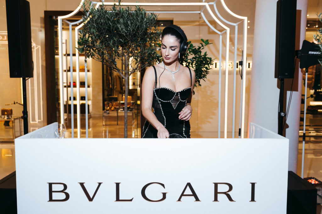 Звезды на открытии первого в России поп-ап бутика BVLGARI 