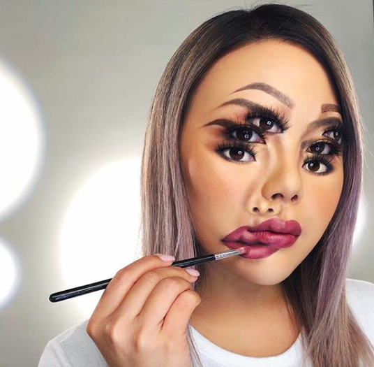 Королева мейкап-эпатажа Мими Чой: как разрезать лицо с помощью макияжа? 