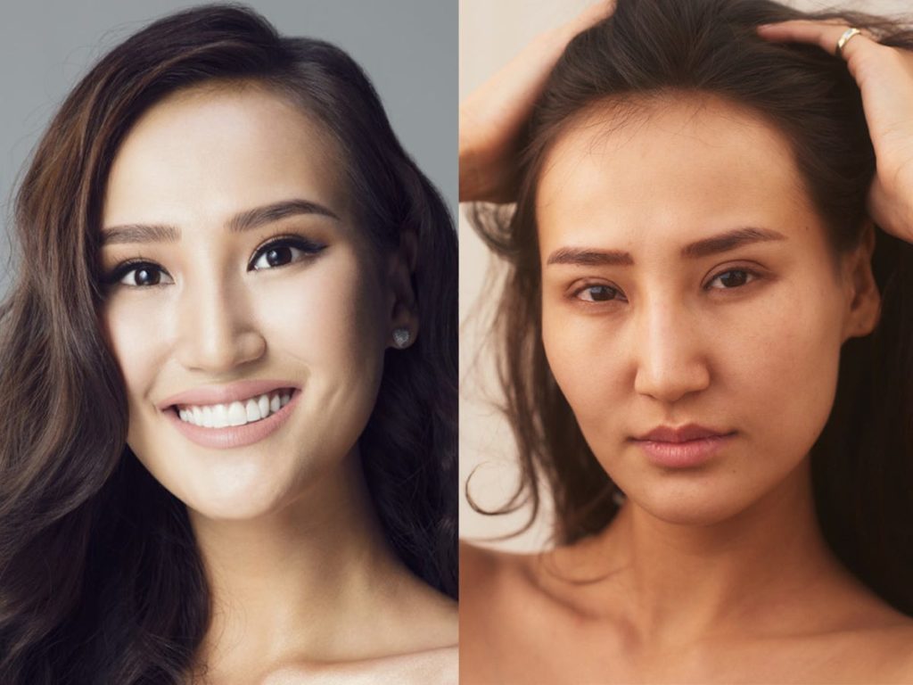 Фото дня: участницы конкурса «Мисс Вселенная 2019» с макияжем и без него 