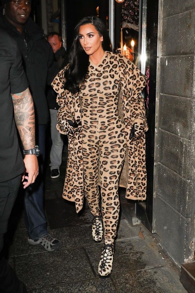 Как носить леопардовый принт этой осенью: учимся у Ким Кардашьян 