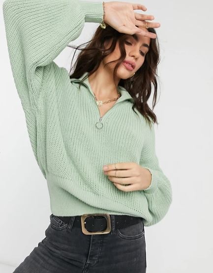 Где купить: стильный свитер-поло на зиму 