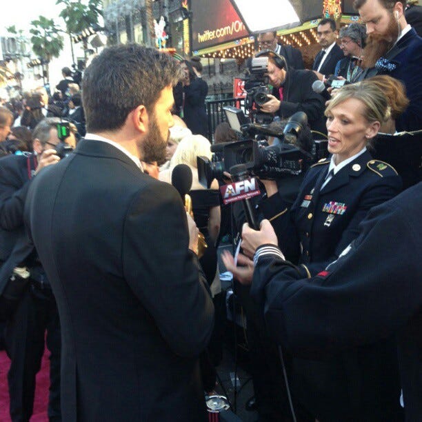 Бен Аффлек выложил снимок с красной дорожки премии Оскар (февраль 2013). Фото: @benaffleck