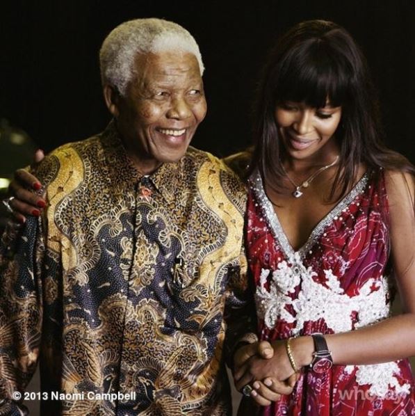 Наоми Кэмпбелл выложила фото с Нельсоном Мандела (декабрь 2013). Фото: @naomi
