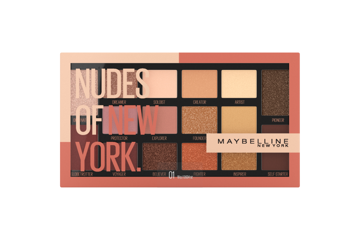Палетка теней Nudes of New York, Maybelline NY