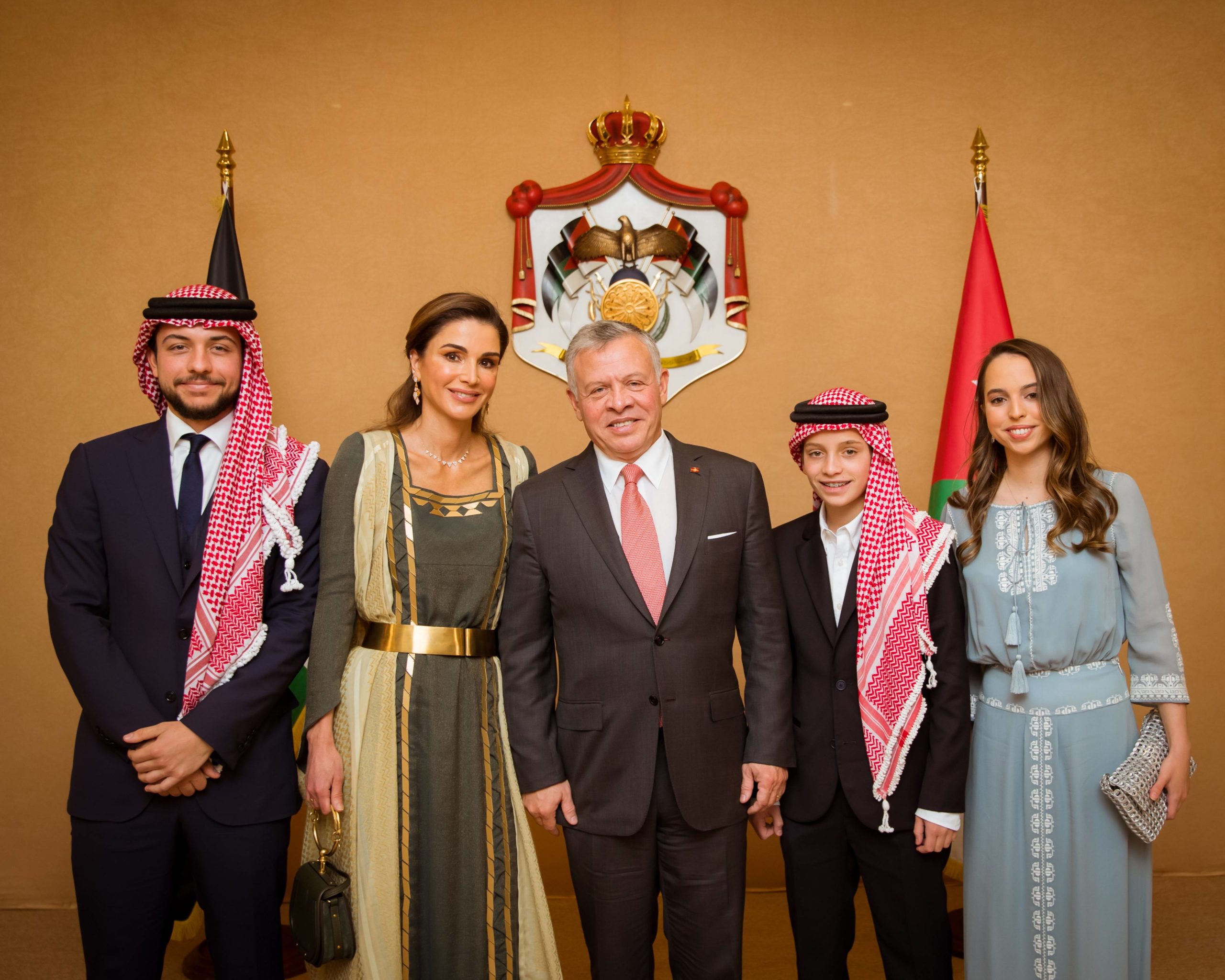 Принц Хуссейн, Королева Рания, Король Абдулла II, принц Хашем и принцесса Сальма. Фото: legion-media.ru