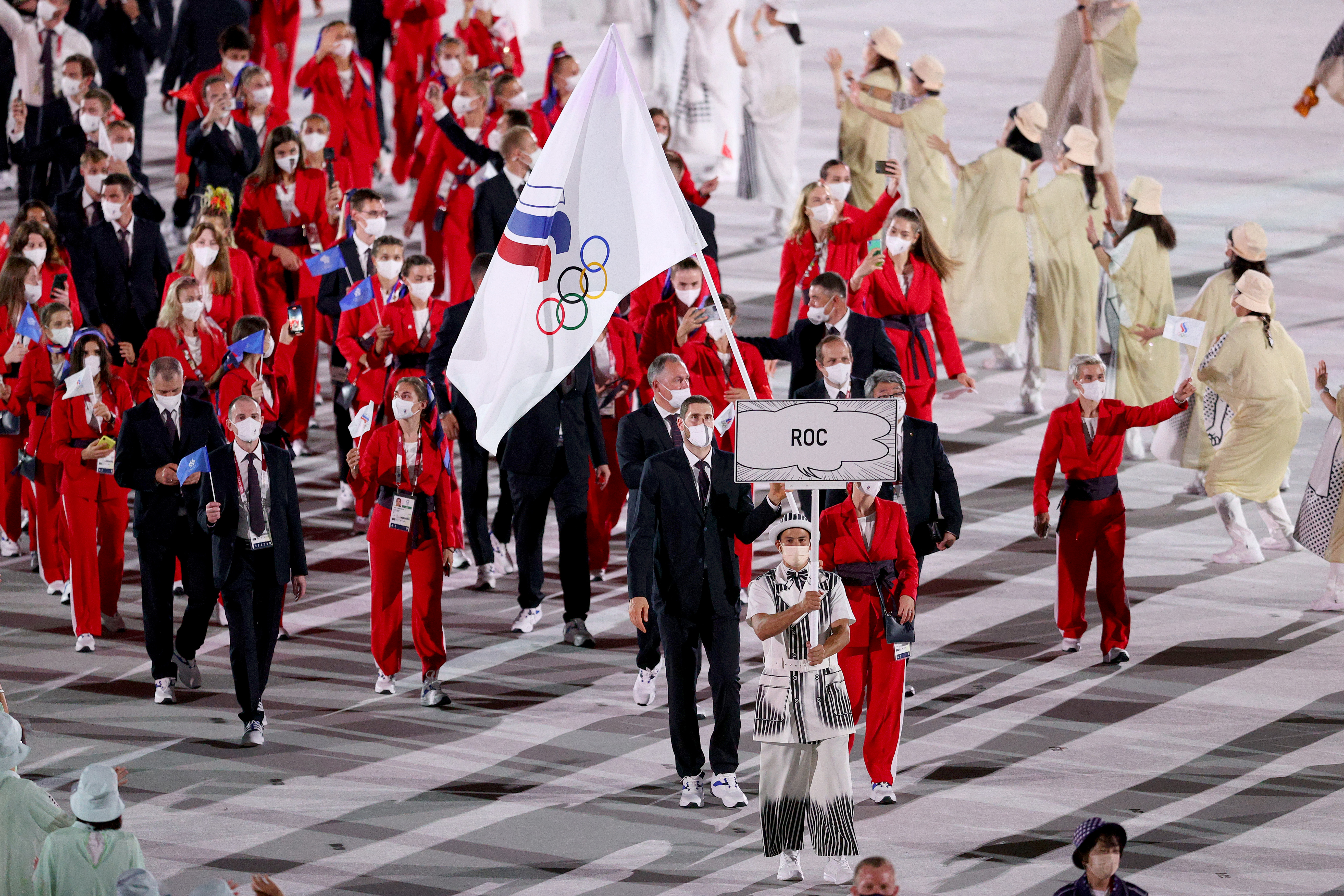 российские спортсмены на олимпиаде фото