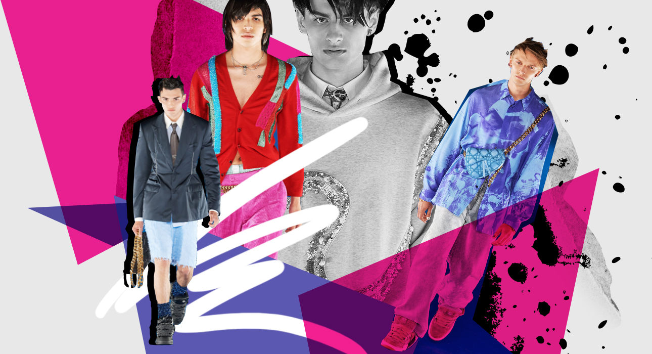 Skateboarding sneakers combined with classic suits and pajama shorts in the new Dior Resort 2023 men’s collection