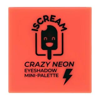 Мини-палетка теней Crazy Neon, Iscream, 249 р.
