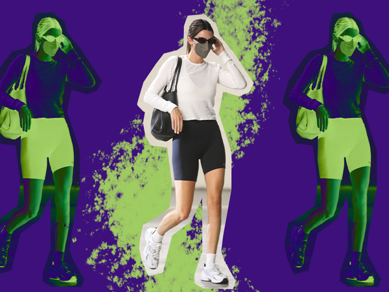 10 black cycling shorts like Kendall Jenner