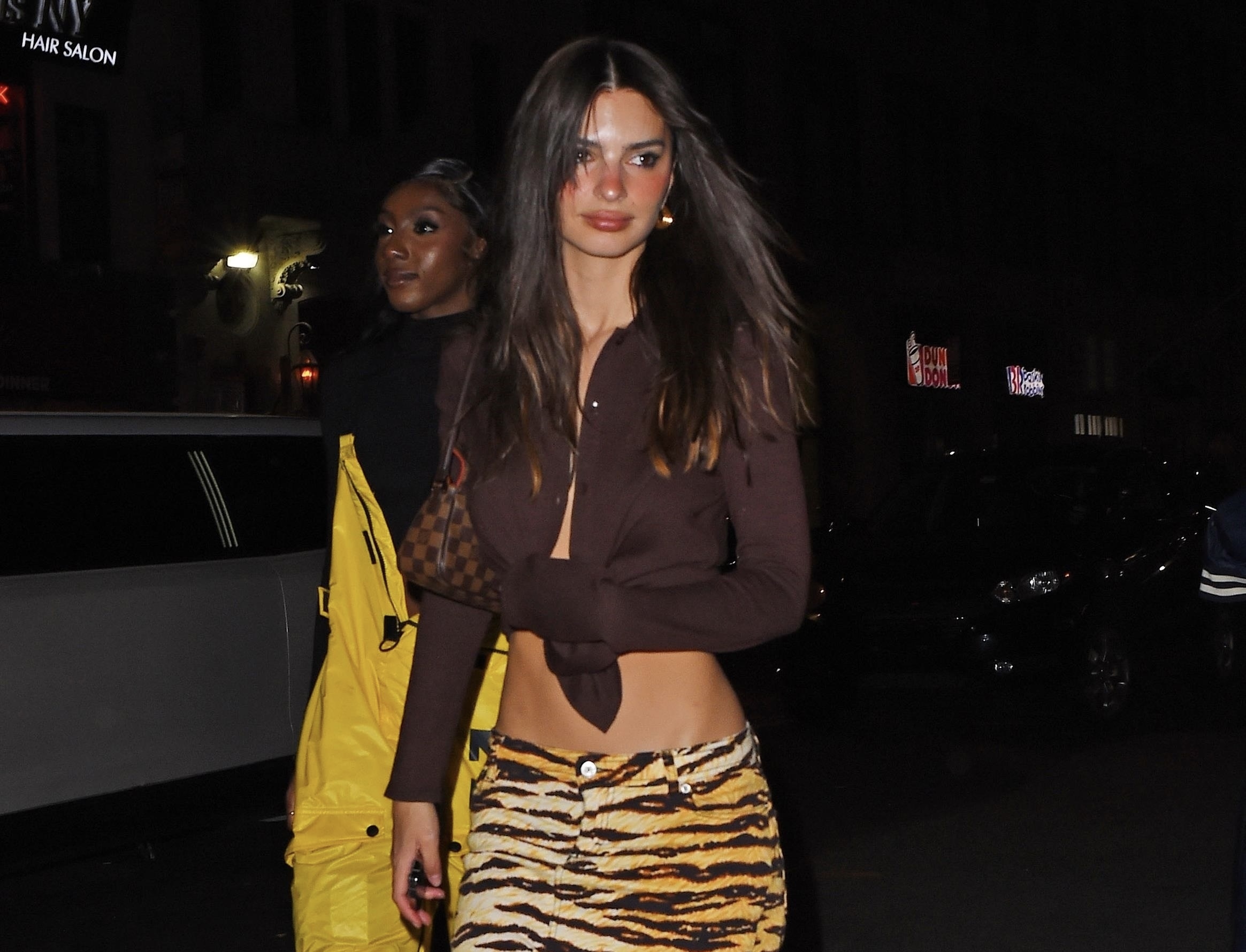 What would you combine the tiger print with?  Spying on Emily Ratajkowski